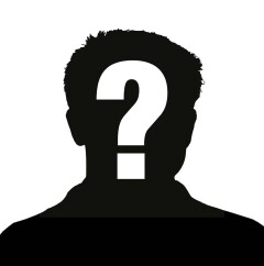 Silhoutte hoofd vraagteken